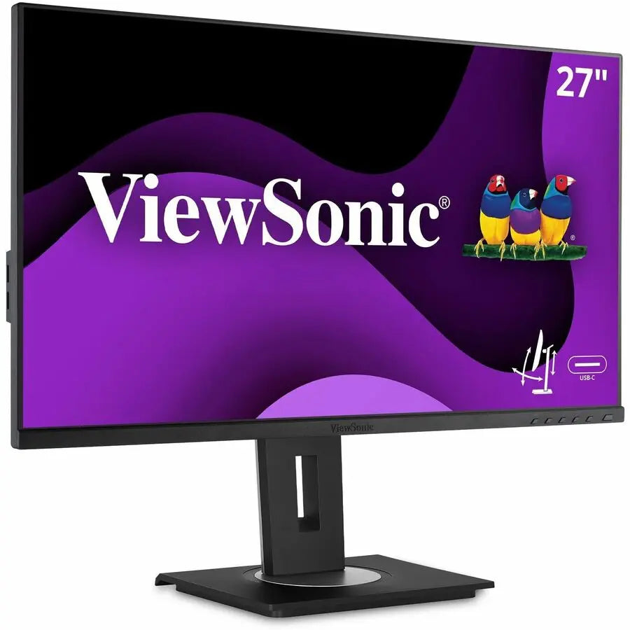 ViewSonic VG2755 27-inch Full HD IPS Monitor with USB-C, Ergonomic Design, and Multiple Connectivity Options
