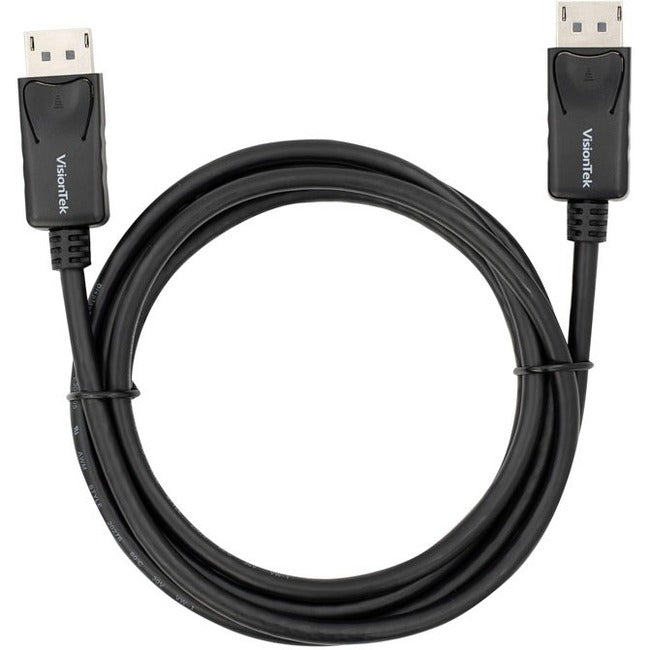 VisionTek DisplayPort to DisplayPort 6 ft Cable – 4K UHD Support, No Drivers Needed