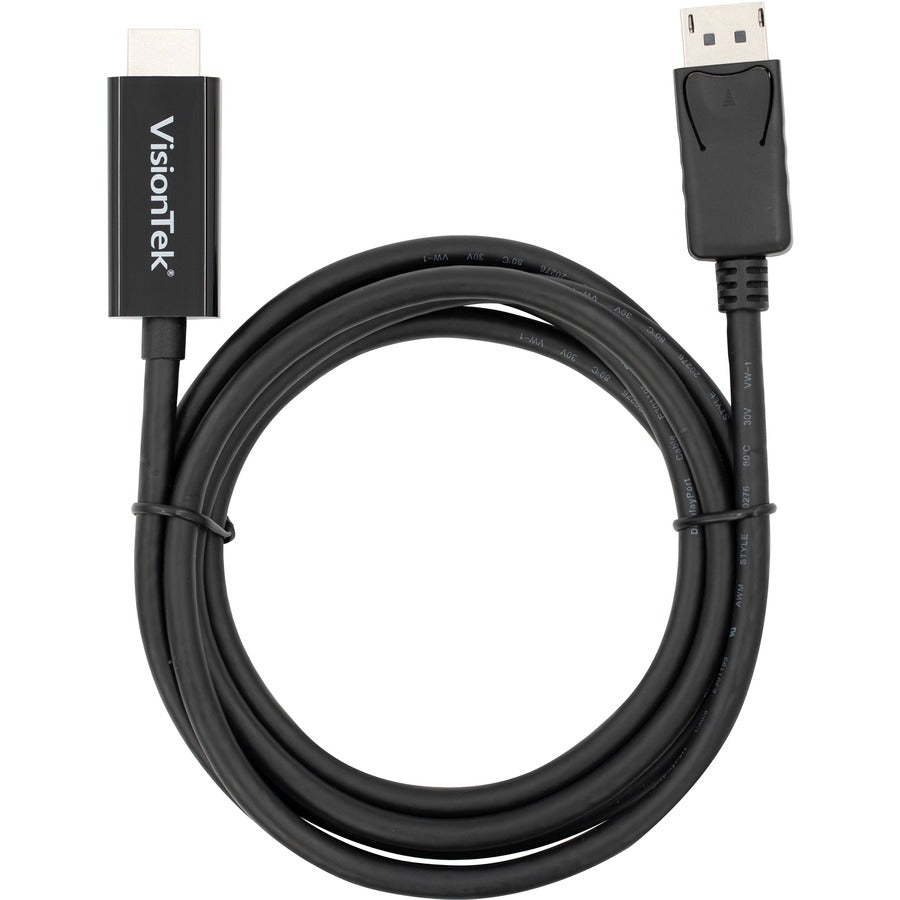 VisionTek 901214 DisplayPort to HDMI 2.0 Active Cable, 6 ft, Male to Male