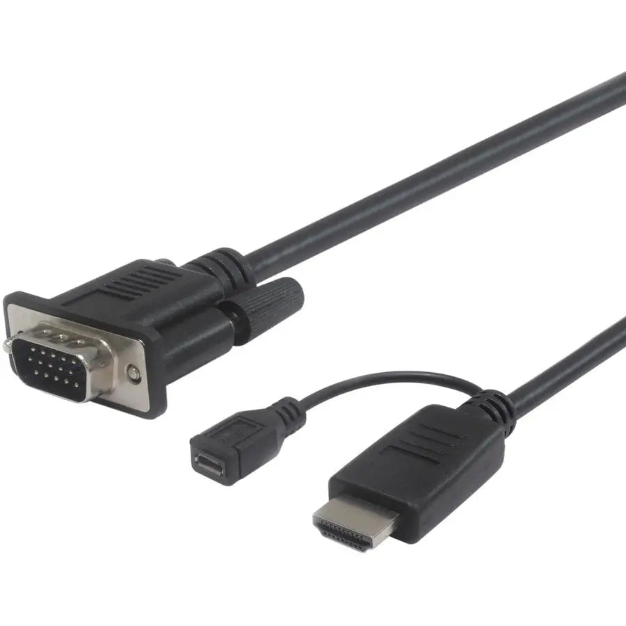 VisionTek HDMI to VGA 2M Active Cable (Part No. 901218) for Clear Video Connectivity