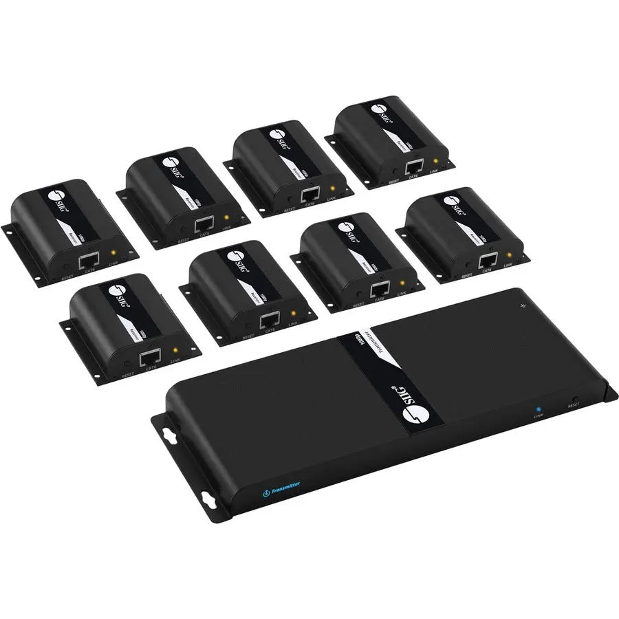 SIIG 8-Port HDMI Splitter Over Cat6 Extender with IR (Part Number: CE-H24811-S1)