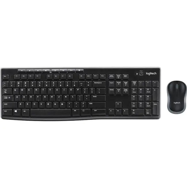 Logitech MK270 Wireless Keyboard and Mouse Combo – Full-Size Keyboard with Ambidextrous Mouse, 10 Meter Range