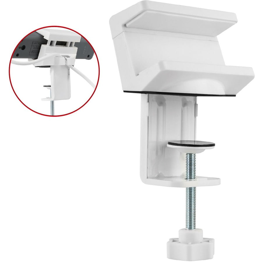 SIIG Powerstrip Clamp Holder with Adjustable Bracket – White