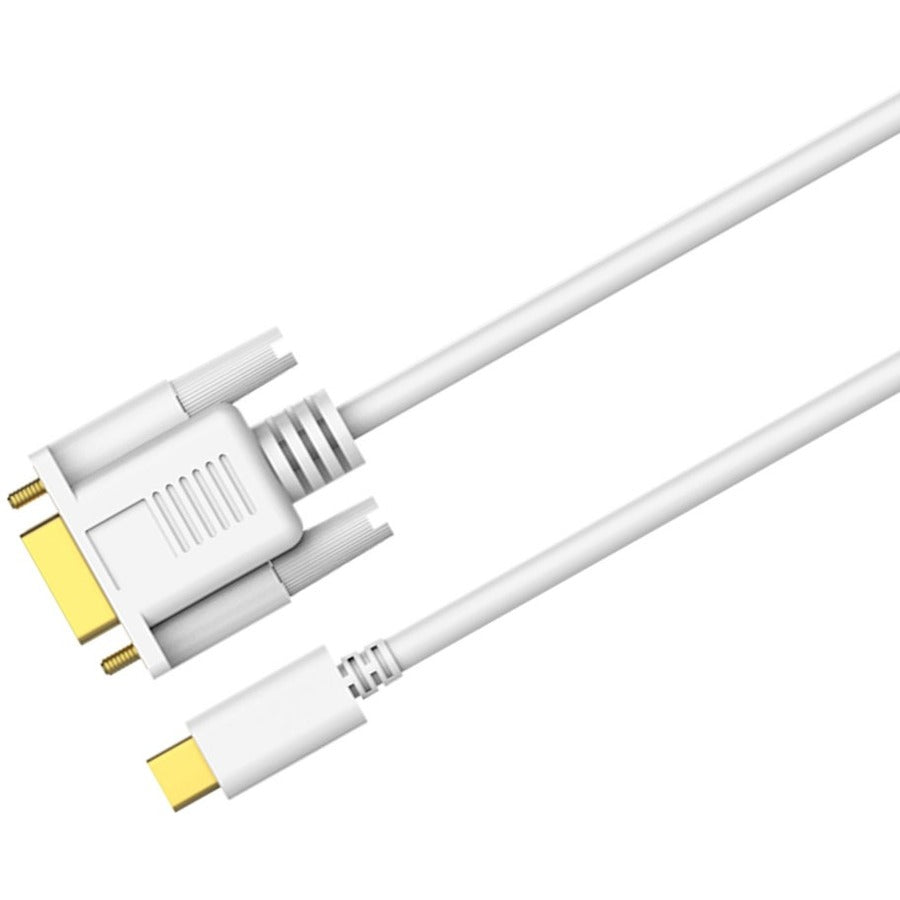 4XEM USB-C to VGA Adapter - 6ft White for MacBook and USB-C Devices