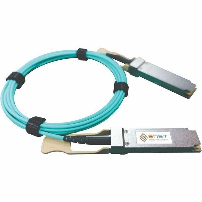 ENET Cisco Compatible QSFP-100G-AOC10M TAA Compliant 100GBASE-AOC QSFP28 Active Optical Cable, 10 Meters