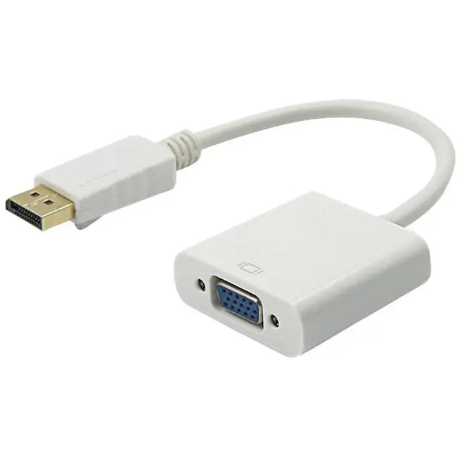 4XEM DisplayPort to VGA Adapter Cable - Supports WUXGA & 1080p Resolution