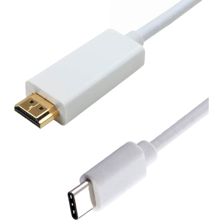 4XEM USB-C to HDMI Adapter - 6 ft White for High-Resolution Video and Audio