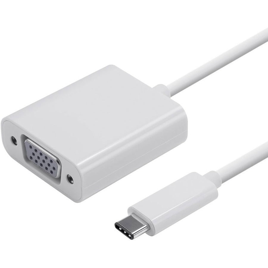 4XEM 10-inch USB-C to VGA Adapter White – High-Resolution Video Converter