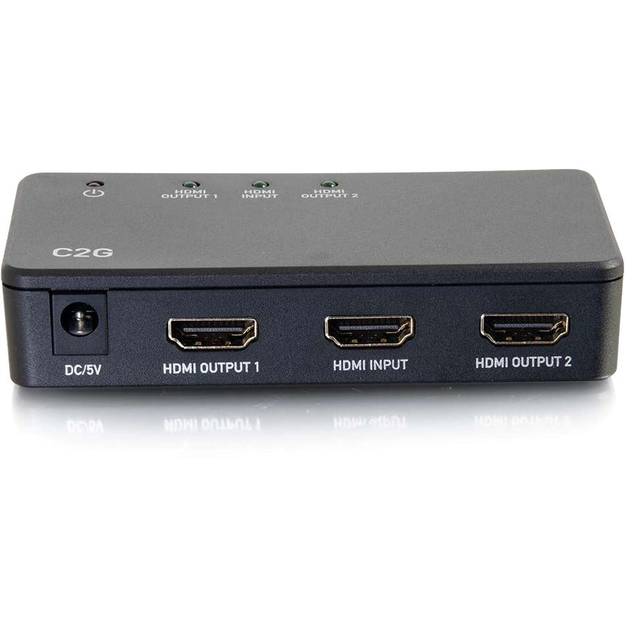 C2G 2-Port 4K HDMI Splitter - Supports 4K UHD at 30Hz with HDCP 1.4 Compliance