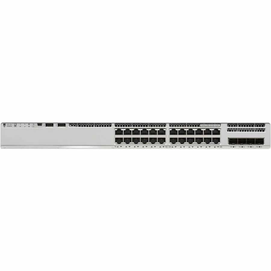 Cisco Catalyst 9200L-24P-4X Layer 3 Switch – 24 Ports, PoE+ Support, Rack-Mountable