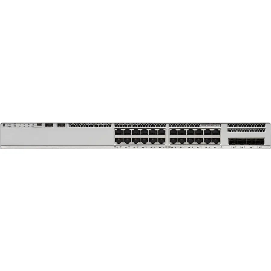 Cisco Catalyst C9200L-24P-4G Ethernet Switch – 24 Port PoE+ Layer 3 Networking, Rack-Mountable