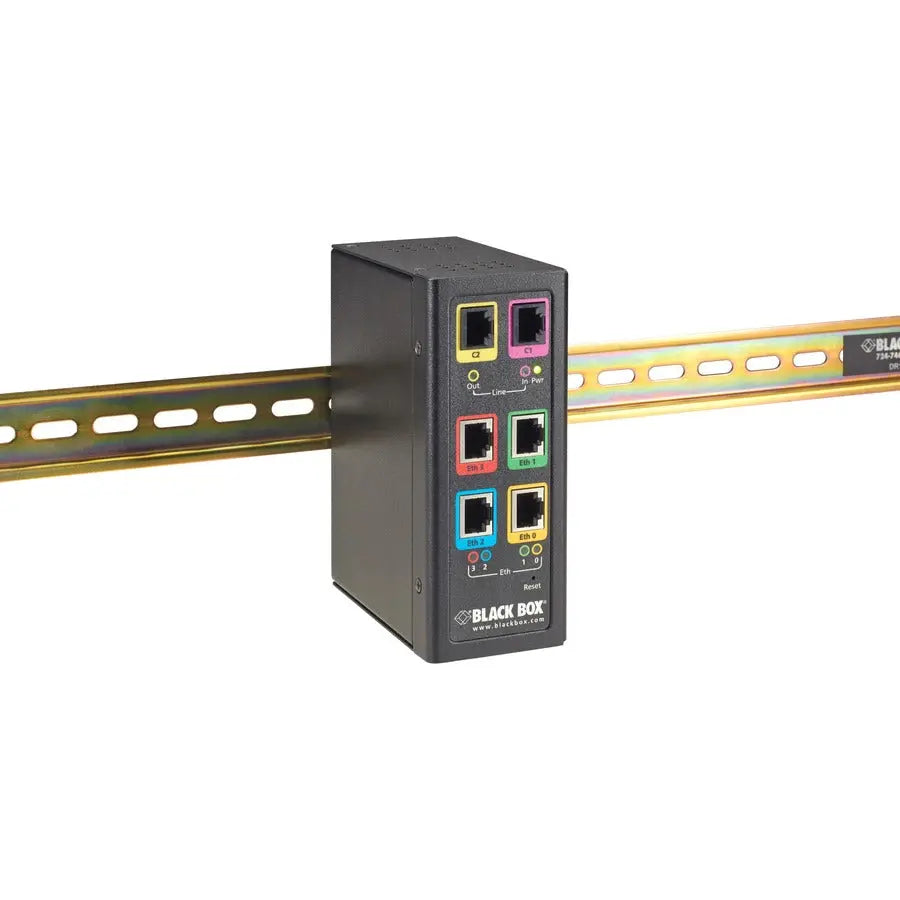 Black Box LB532A-M-R2 Industrial Ethernet Extender Multi-Drop Unit - 15 Mbps G-SHDSL 2-Wire