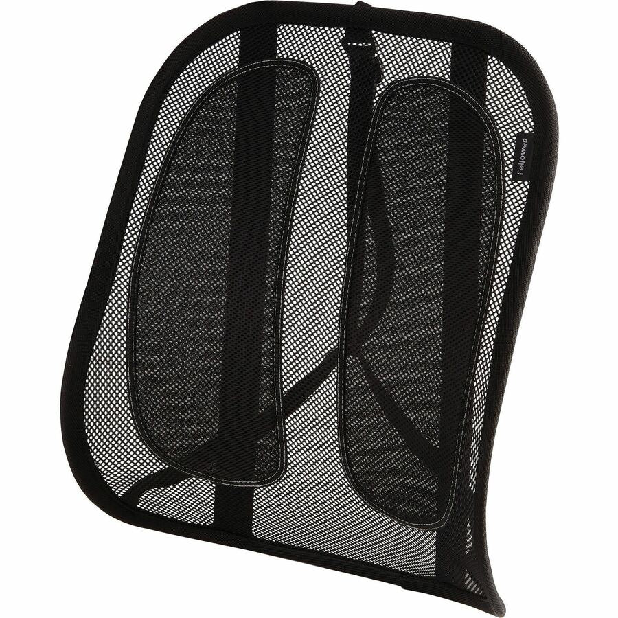 Fellowes Office Suites Mesh Back Support – Adjustable Chair Lumbar Support with Mesh Fabric and Tri-Tachment System