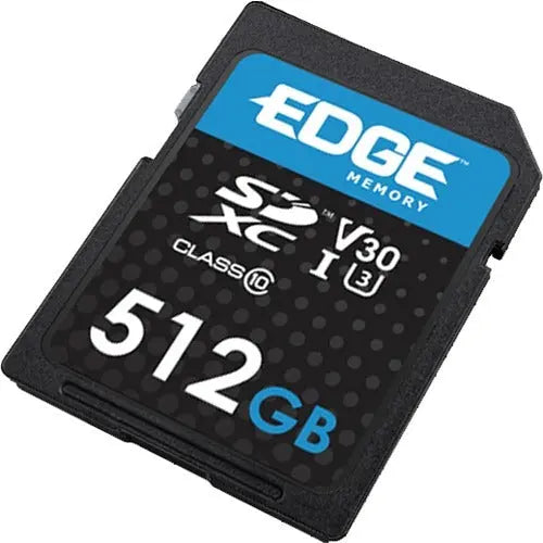Edge Memory 512GB SDXC Card - High-Performance Storage for 4K Video and Extended Photography