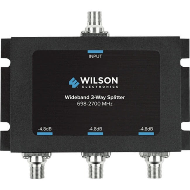 Wilson Electronics -4.8dB 3-Way Signal Splitter 698-2700MHz, 75 Ohm - Model 850035