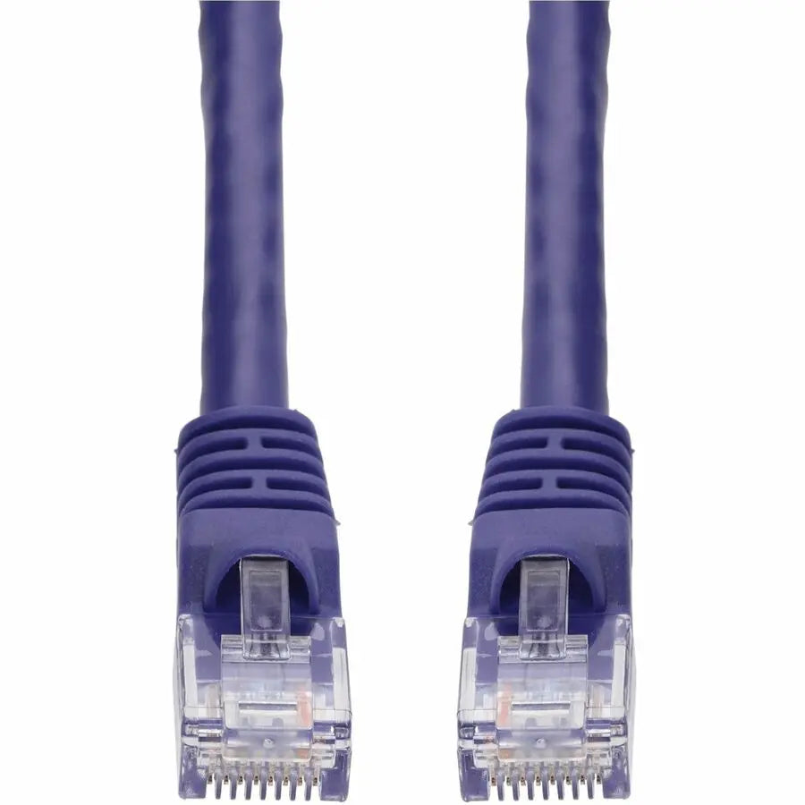 AddOn 15ft Purple CAT6 PVC Ethernet Cable Snagless Bubble Boot RJ-45 M/M