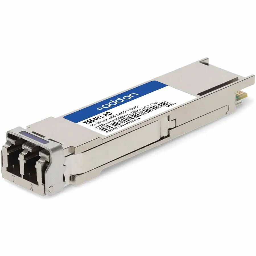 AddOn NetAPP X65403 Compatible 40GBase-LR4 QSFP+ Transceiver (SMF, 10 km, LC, TAA Compliant) by AddOn