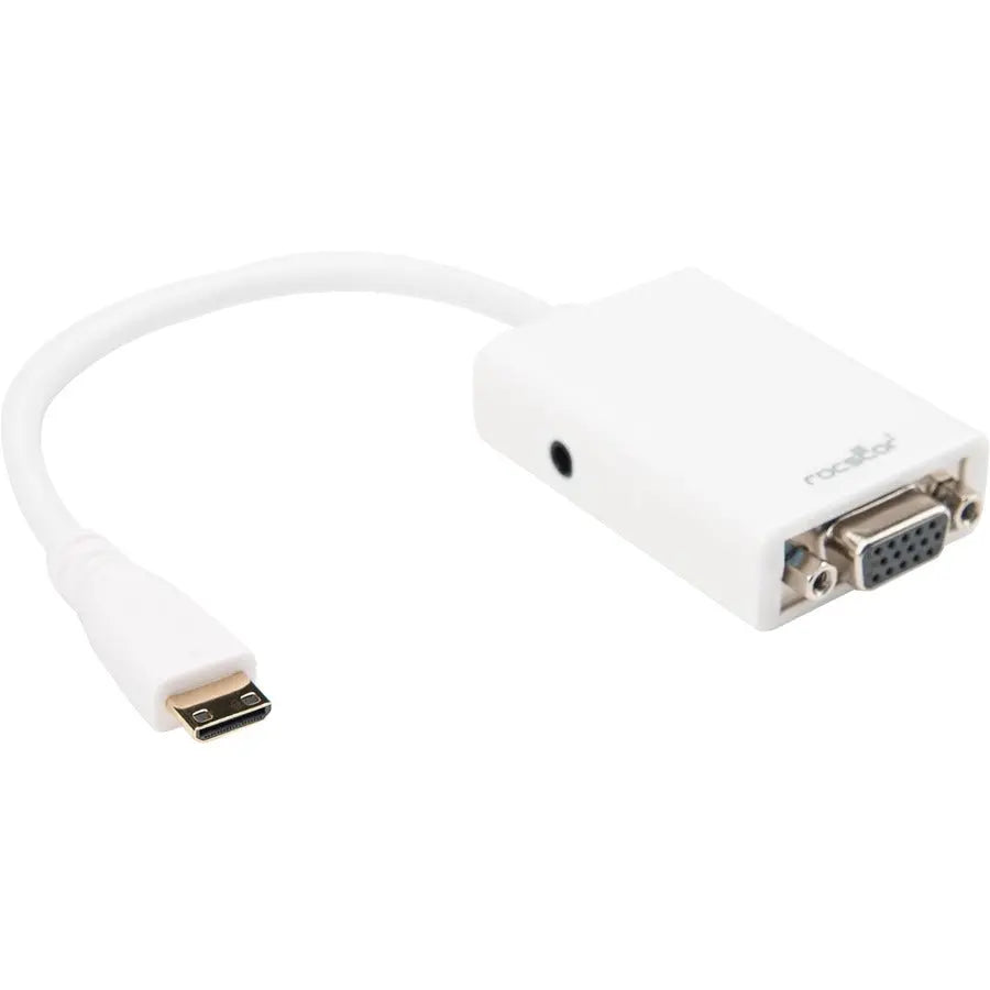 Rocstor Premium 6-inch Mini HDMI to VGA Adapter Converter for Digital Cameras and Tablets