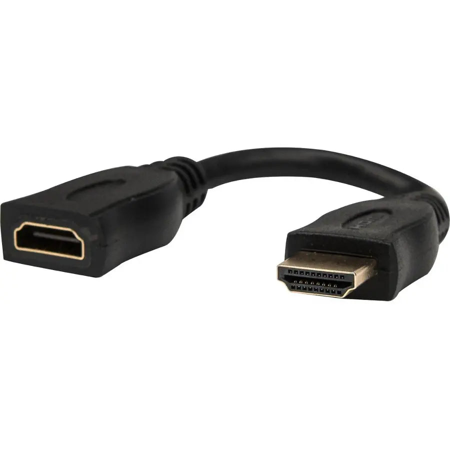 Rocstor Premium 6-inch High Speed HDMI Port Saver Cable M/F - Ultra HD 4K x 2K HDMI Extension Cable