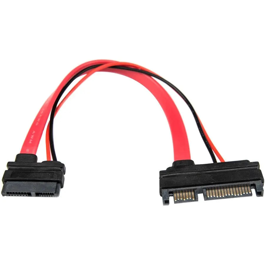 Rocstor Premium 6-inch Slimline SATA to SATA Adapter with Power - F/M for Optical Drives