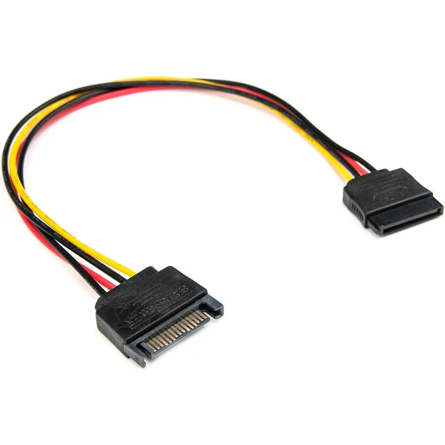 Rocstor Premium 12-Inch 15 Pin SATA Power Extension Cable - Reliable Data Transfer and Easy Drive Installation