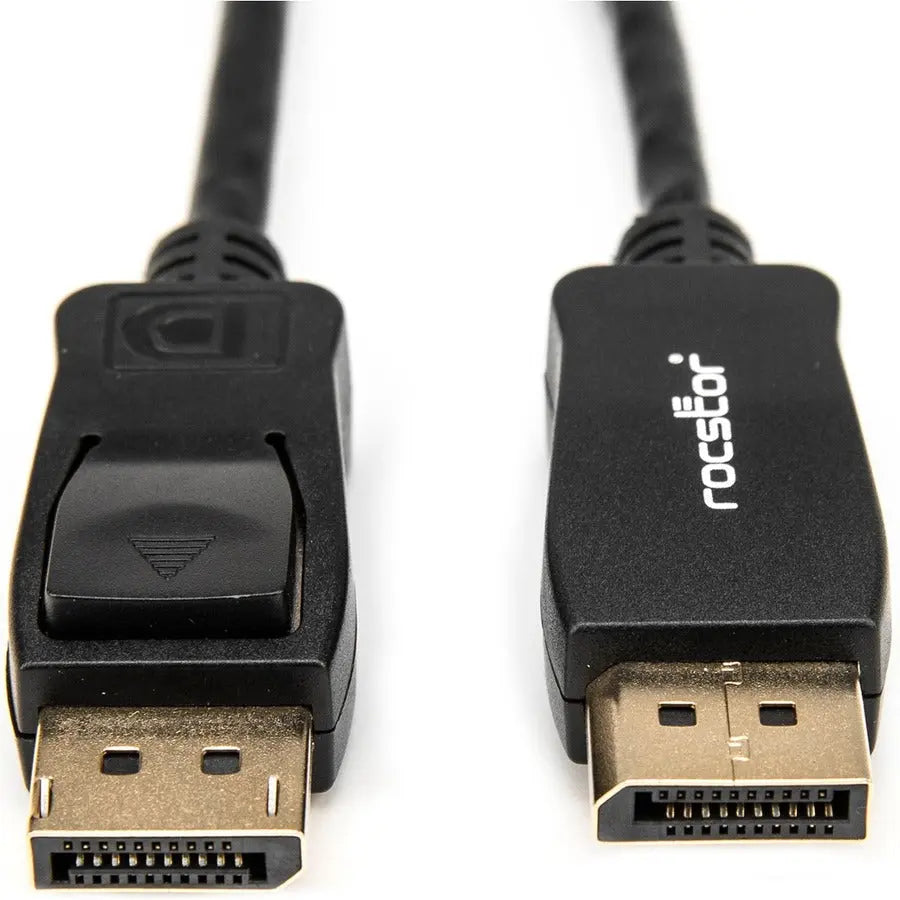 Rocstor Premium 10ft DisplayPort 1.2 Cable - 4K UHD Support with Audio and MST for Monitors