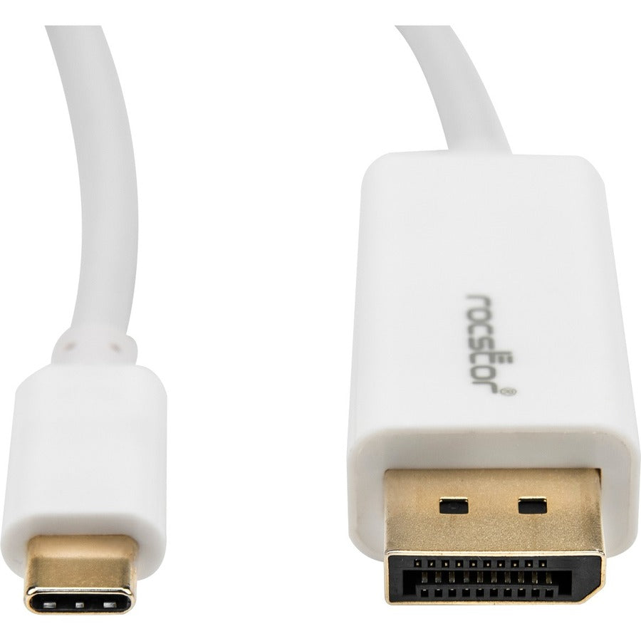 Rocstor Premium USB-C to DisplayPort Cable, 3 ft, 4K at 60Hz, Y10C239-W1