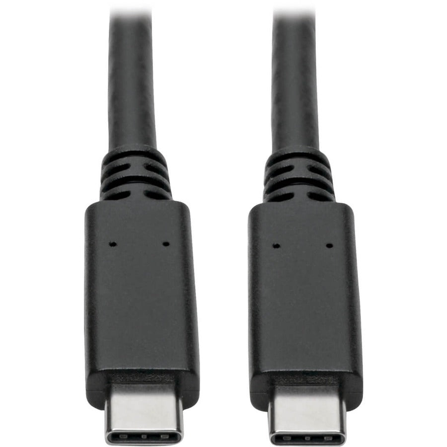 Eaton Corporation Tripp Lite U420-C03-G2-5A USB-C to USB-C Data Transfer Cable, 3 Feet, Thunderbolt 3 Compatible, 10 Gbps, 100W Power Delivery
