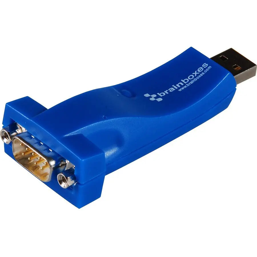 Brainboxes US-101 1 Port RS232 USB to Serial Adapter with Lifetime Warranty