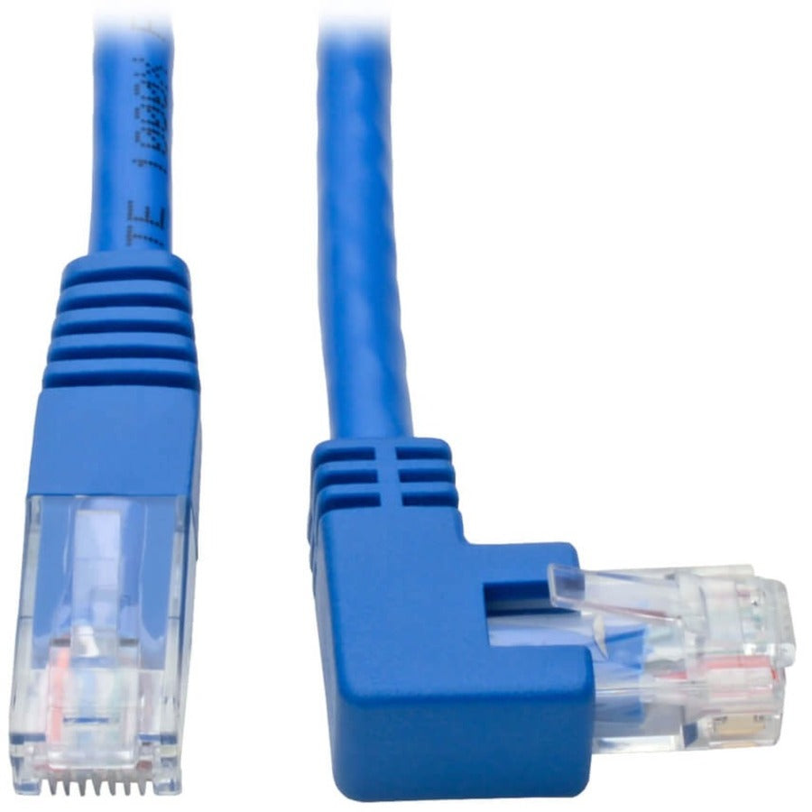 Eaton Tripp Lite Series N204-001-BL-RA 1 ft. Right-Angle Cat6 UTP Patch Cable - Blue