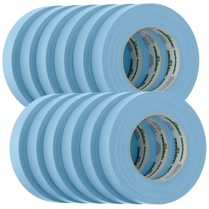 FrogTape CP 250 Medium-High Adhesion Masking Tape - 24MM x 55M, Light Blue, 12-Pack