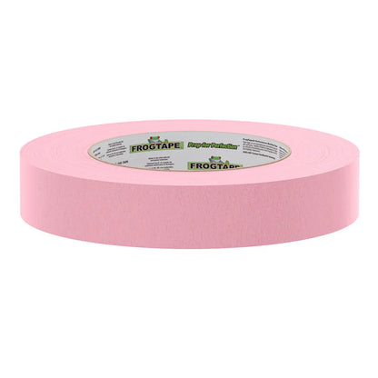 FrogTape CP 325 Medium-High Adhesion Masking Tape – 24mm x 55m, Pink – Rated for 325°F, 12-Pack
