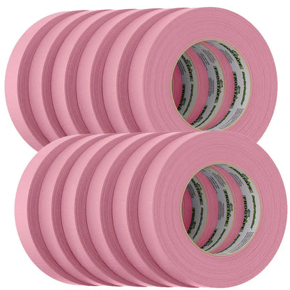 FrogTape CP 325 Medium-High Adhesion Masking Tape – 24mm x 55m, Pink – Rated for 325°F, 12-Pack