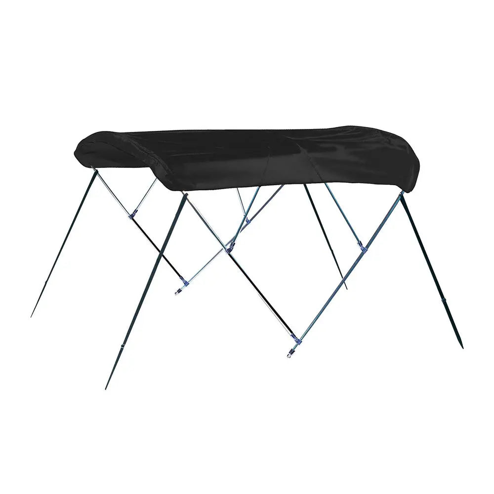 Carver by Covercraft 3 Bow 4669U Bimini Top with Boot - Black Acrylic for Boats up to 72 Inches Beam