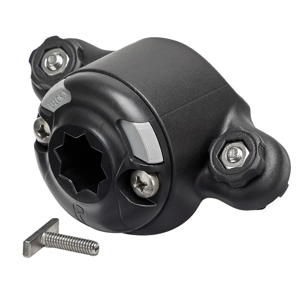 RAILBLAZA Tracloader 45 StarPort Boat Rail Mount - Tool-Free Installation for 45-Degree Gunnel Tracks