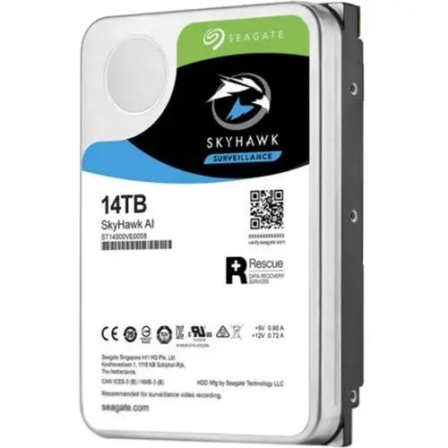 Seagate SkyHawk AI 14TB Surveillance Hard Drive – Internal 3.5" HDD for NVR & DVR Systems
