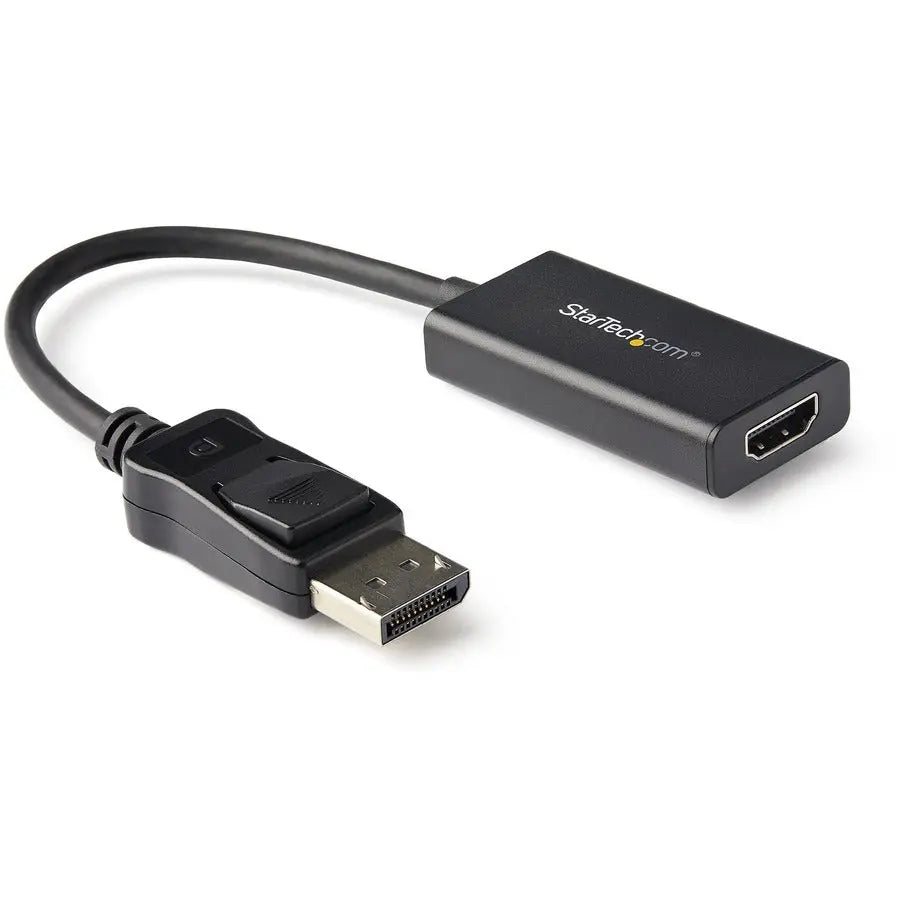 StarTech.com DisplayPort to HDMI Adapter with HDR - 4K 60Hz, Latching DP Connector, Black