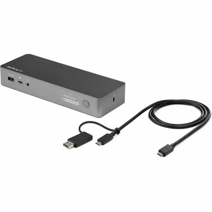 StarTech.com DK30C2DPPD Universal Laptop Docking Station with Dual 4K Display, 60W Power Delivery, USB-C & USB-A Compatibility
