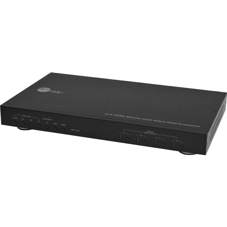SIIG 4x4 HDMI Matrix and Video Wall Processor Model CE-H24C11-S1