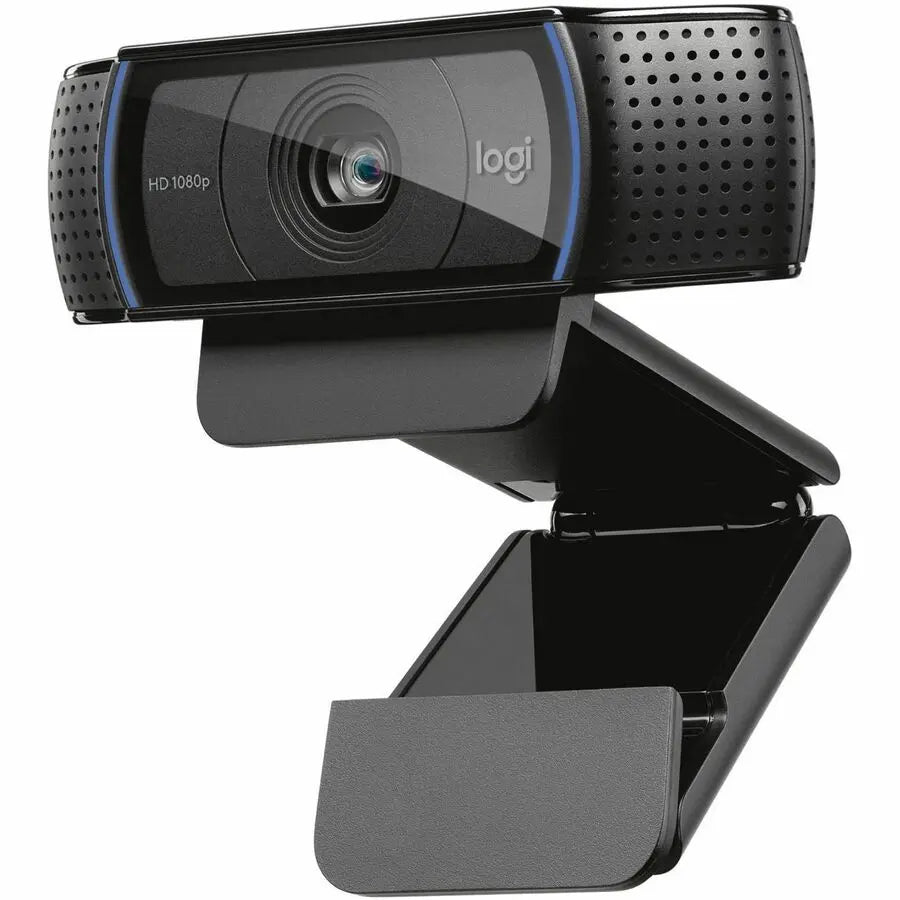 Logitech C920S Full HD Pro Webcam, 1080p/30fps Video Calling, Clear Stereo Audio, Light Correction, Privacy Shutter