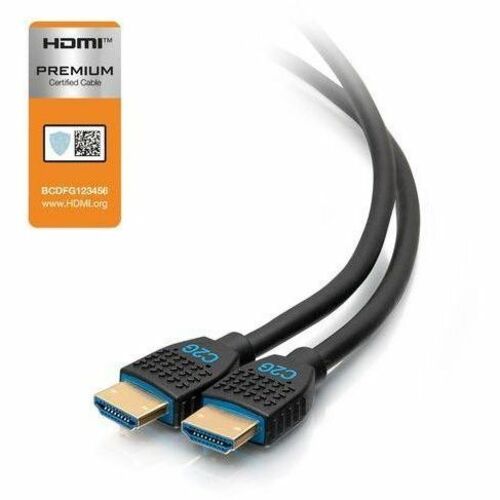 Legrand Group C2G 3ft Premium High Speed HDMI Cable with Ethernet - 4K 60Hz, Gold Plated Connectors