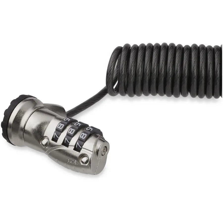 StarTech.com LTLOCK3DCOIL 6ft Laptop Cable Lock with Self-Coiling 3-Digit Combination, K-Slot Compatible