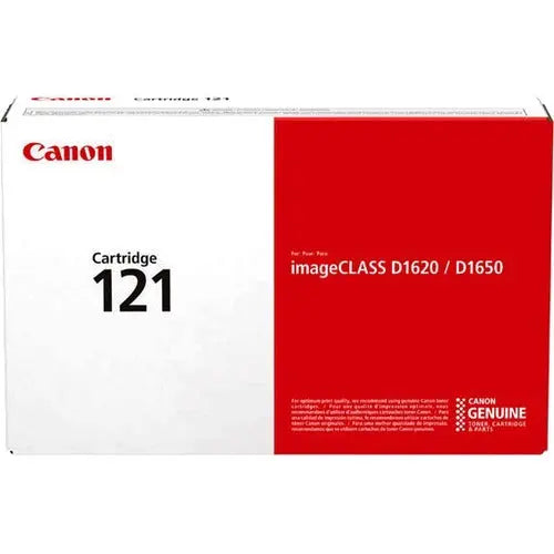 Canon 121 Original Laser Toner Cartridge for Canon imageCLASS D1650 and D1620 Printers - Black