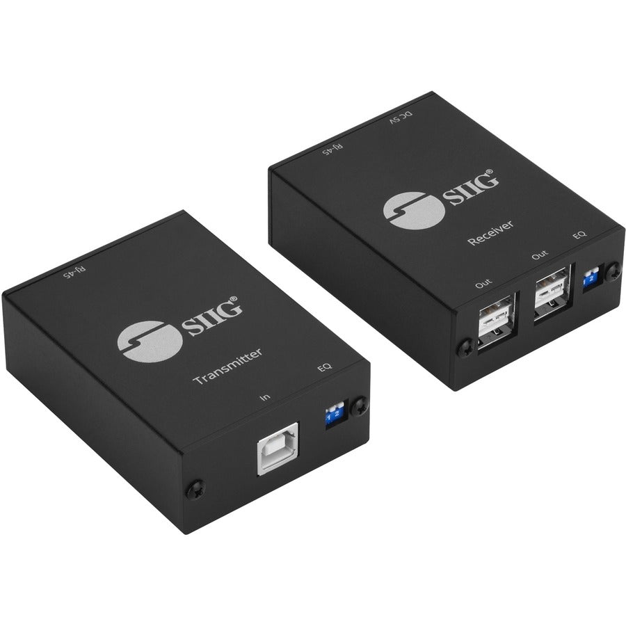 SIIG JU-EX0311-S1 4-Port USB 2.0 Extender - Extend USB Devices Up to 80 Meters over Cat6 Cable