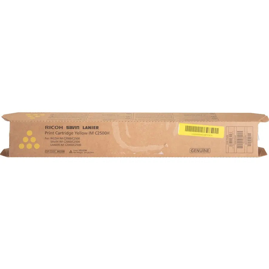 Ricoh Original Laser Toner Cartridge Part 842308 for IM C2000 and IM C2500 Printers – Yellow
