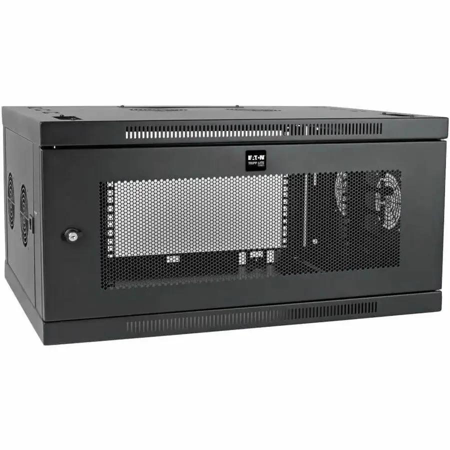 Eaton Corporation Tripp Lite SmartRack SRW6UDPVRT Wall-Mount 6U Steel Rack Cabinet with Lockable Doors and Enhanced Cable Management by Eaton Corporation