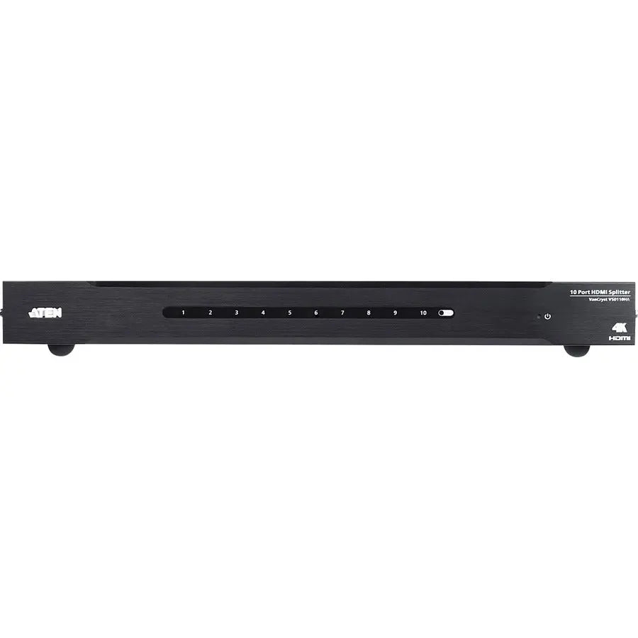 VanCryst 10-Port 4K HDMI Splitter (Model VS0110HA) for Multi-Display High-Definition Video Distribution