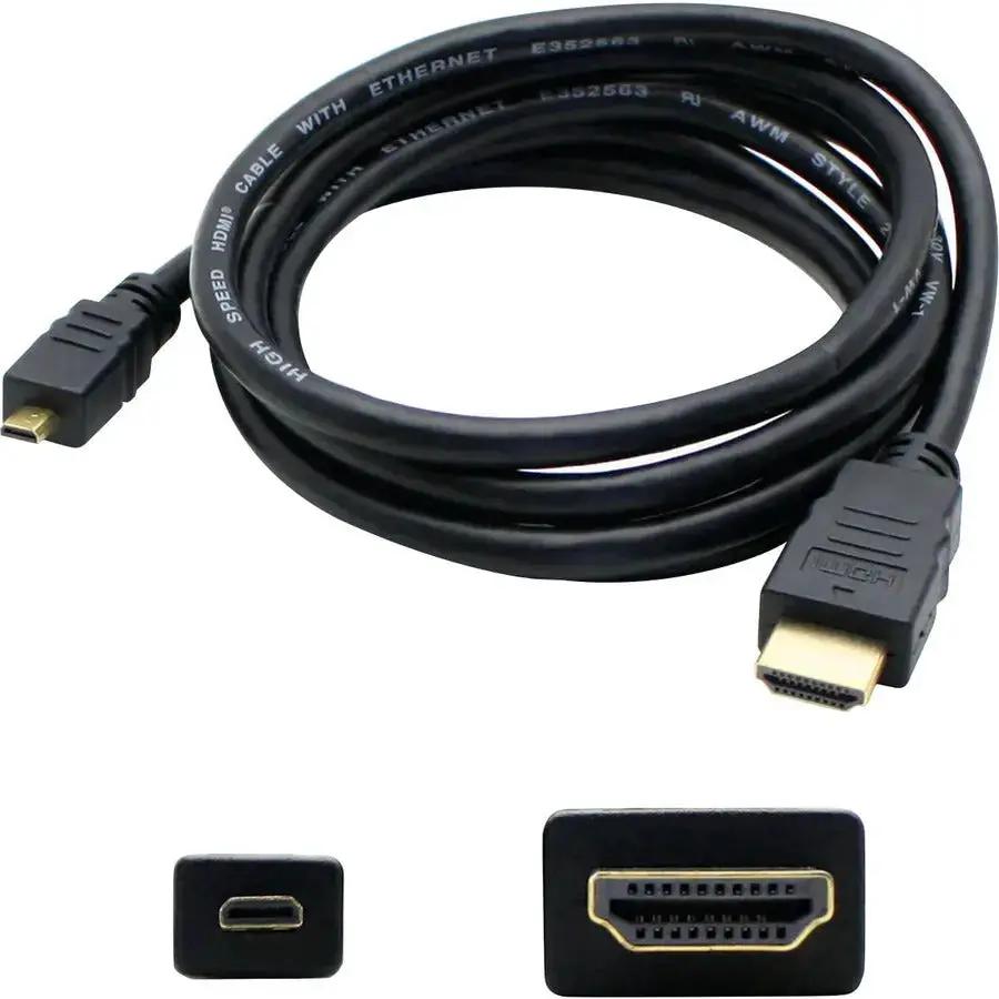 AddOn 3ft Mini-HDMI 1.4 Male to HDMI 1.4 Male Black Cable for 4K Video and Audio Streaming by AddOn