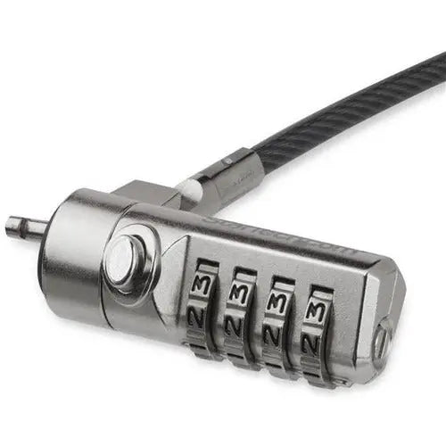 StarTech.com LTLOCK4D 6.5 ft Laptop Cable Lock with Swivel Hinge and 4-Digit Resettable Combination