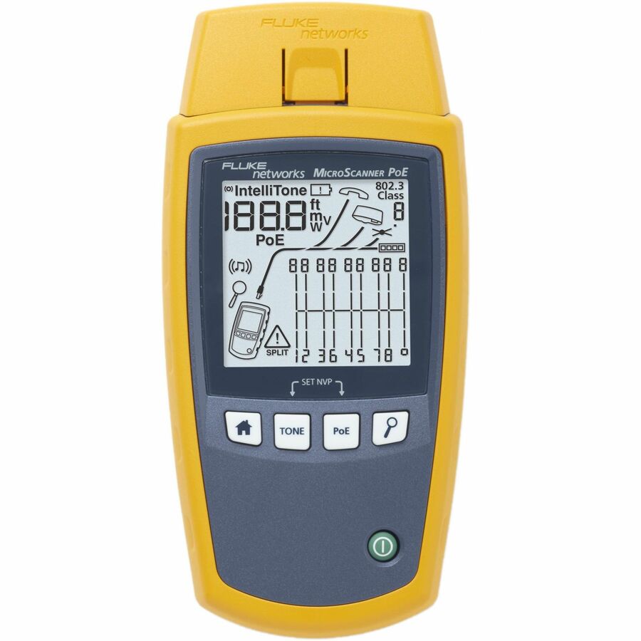 Fluke Networks MicroScanner PoE Cable Verifier - Professional Ethernet & PoE Testing Tool